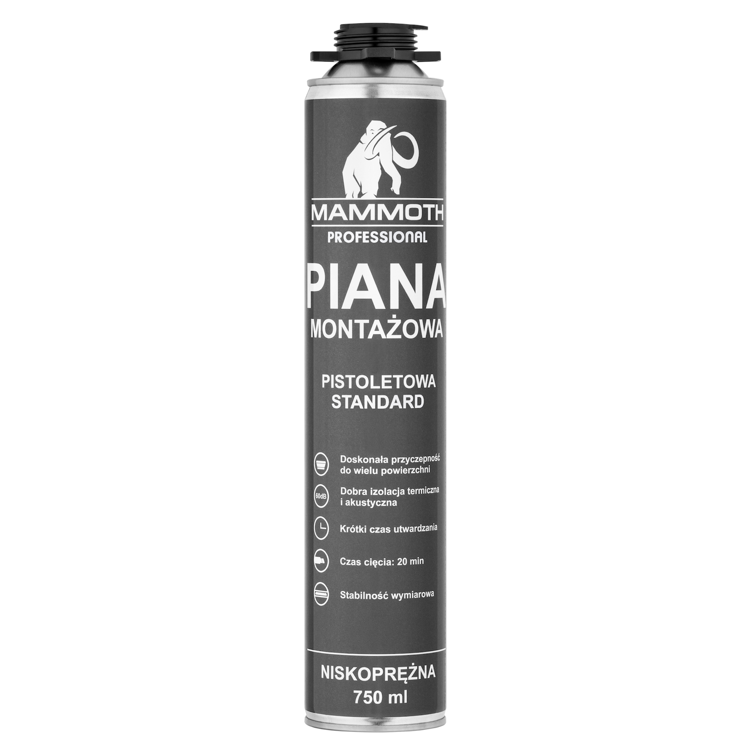 PIANY MONTAŻOWE PIANA MONTAŻOWA PISTOLETOWA STANDARD 750ML - obrazek 2