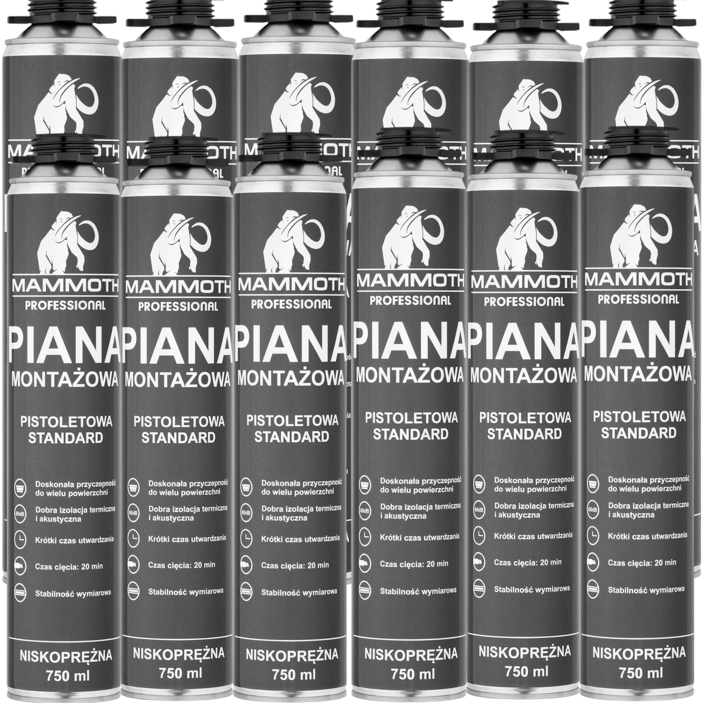 PIANY MONTAŻOWE PIANA MONTAŻOWA PISTOLETOWA STANDARD 750ML
